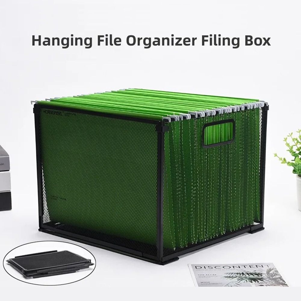 File Folder Hanging - Mesh Metal Hanging File Folder Organizer