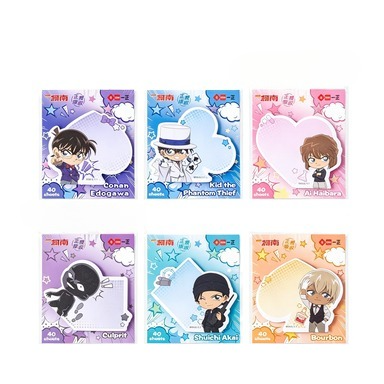 Memo Pad Sticky - Detective Conan Sticky Notes Cartoon Style
