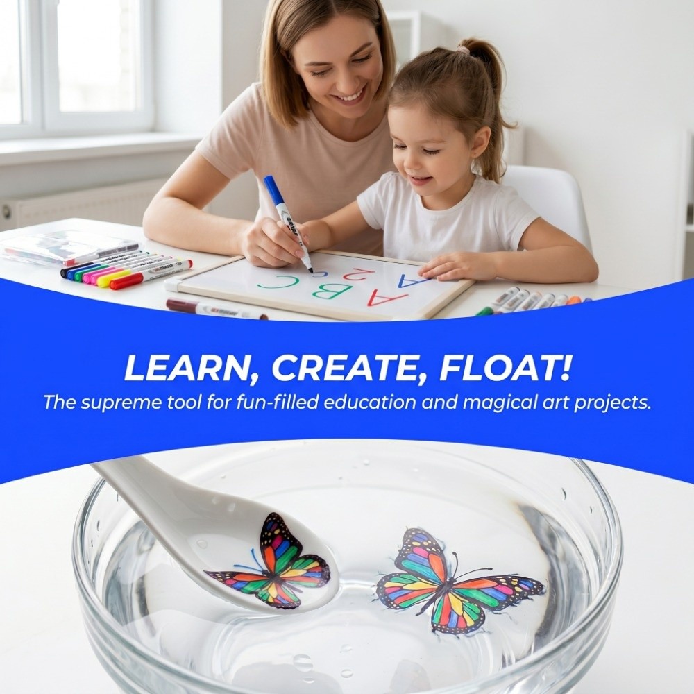 12PCS Water Floating Water Flo - Whiteboard Marker Set review and price
