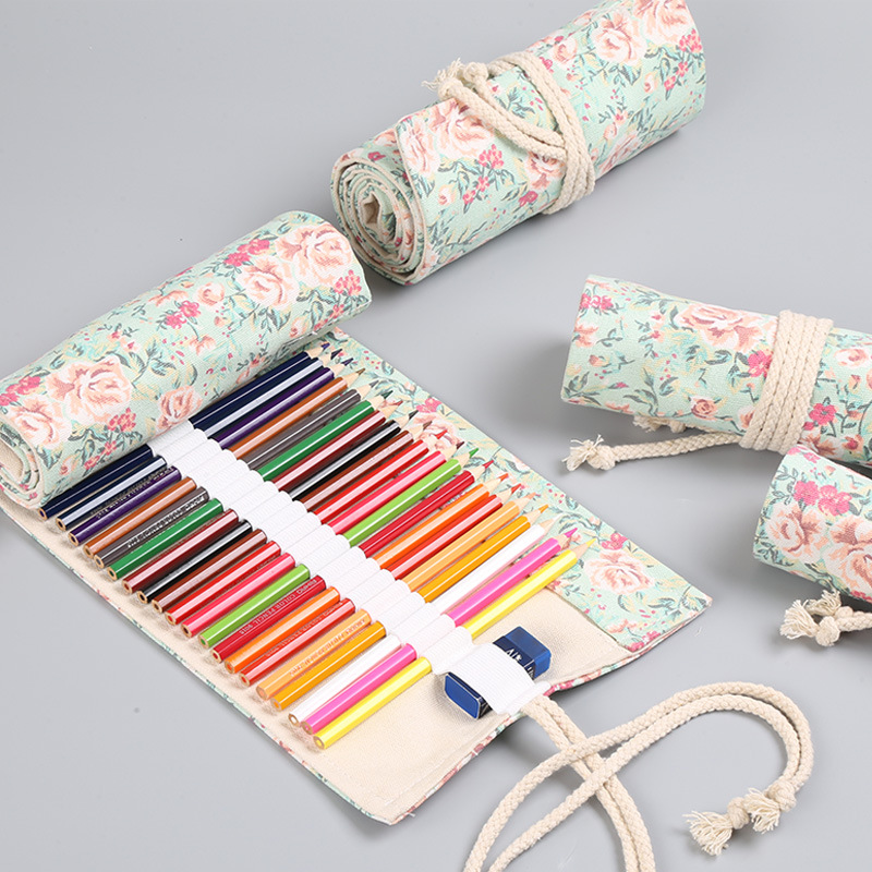 12/24/36/48/72 Holes Floral Ca - Pen Pouch Roll review and price