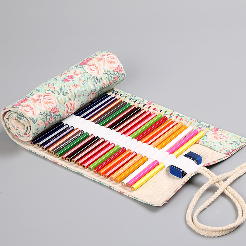 12/24/36/48/72 Holes Floral Ca - Pen Pouch Roll review and price