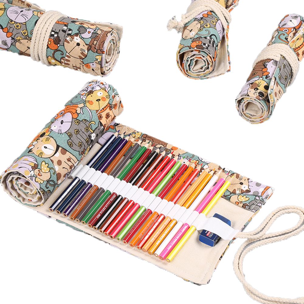 Cartoon Boys Girls Roll School - Pen Pouch Roll review and price
