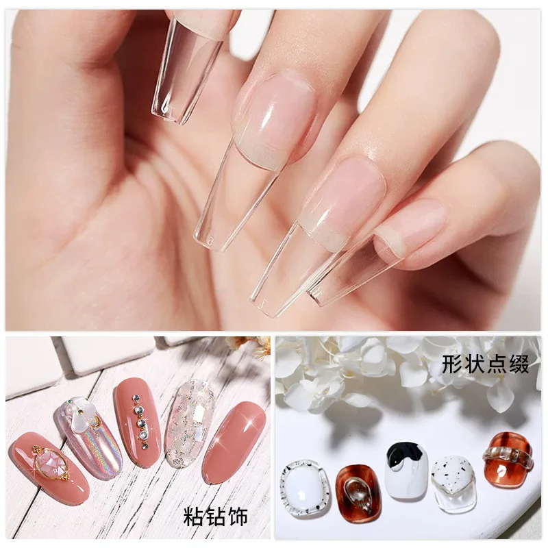 3pcs/set Solid Nail Tips Gel S - Glue Stick Pack review and price