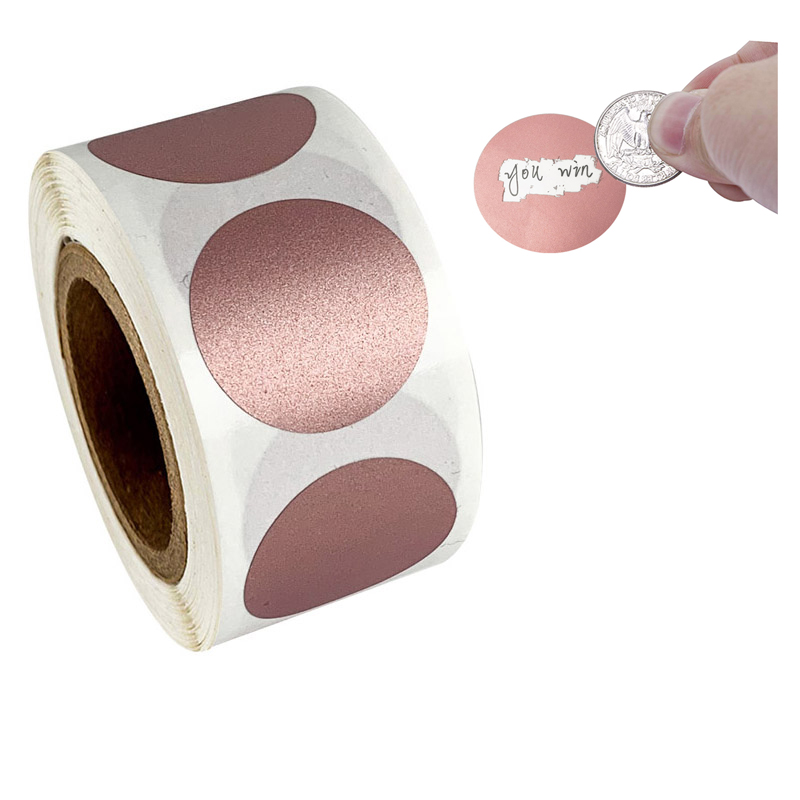 50-300pcs Round Rose Gold Scra - Label Printer Tape review and price