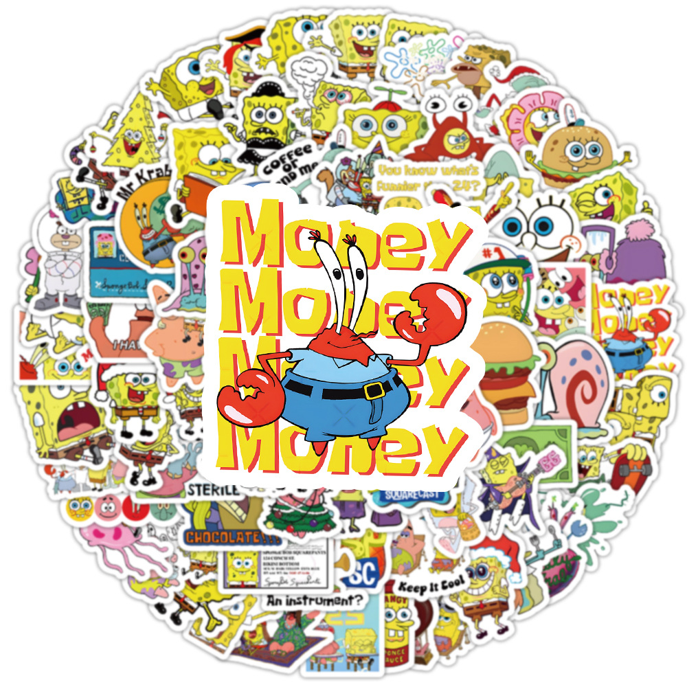 100pcs Kawaii SpongeBob Cartoo - Memo Pad Sticky review and price