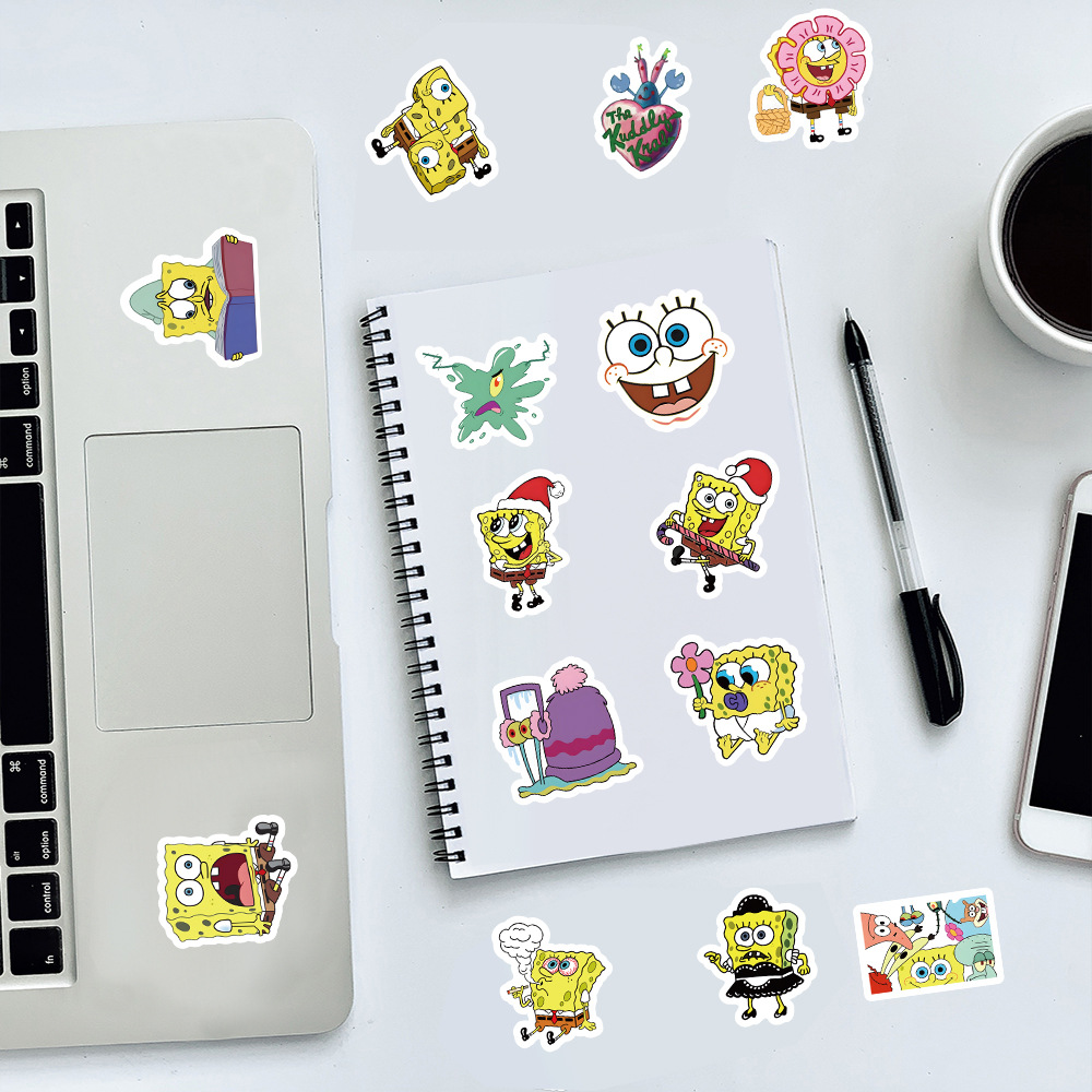 100pcs Kawaii SpongeBob Cartoo - Memo Pad Sticky review and price