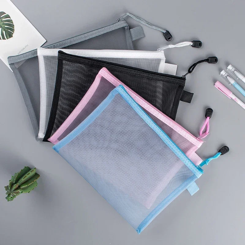 1/10 PCS Mesh Zipper File Bag  - File Folder Hanging review and price
