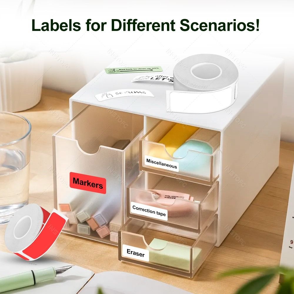 Colorful Adhesive Label Maker  - Label Printer Tape review and price