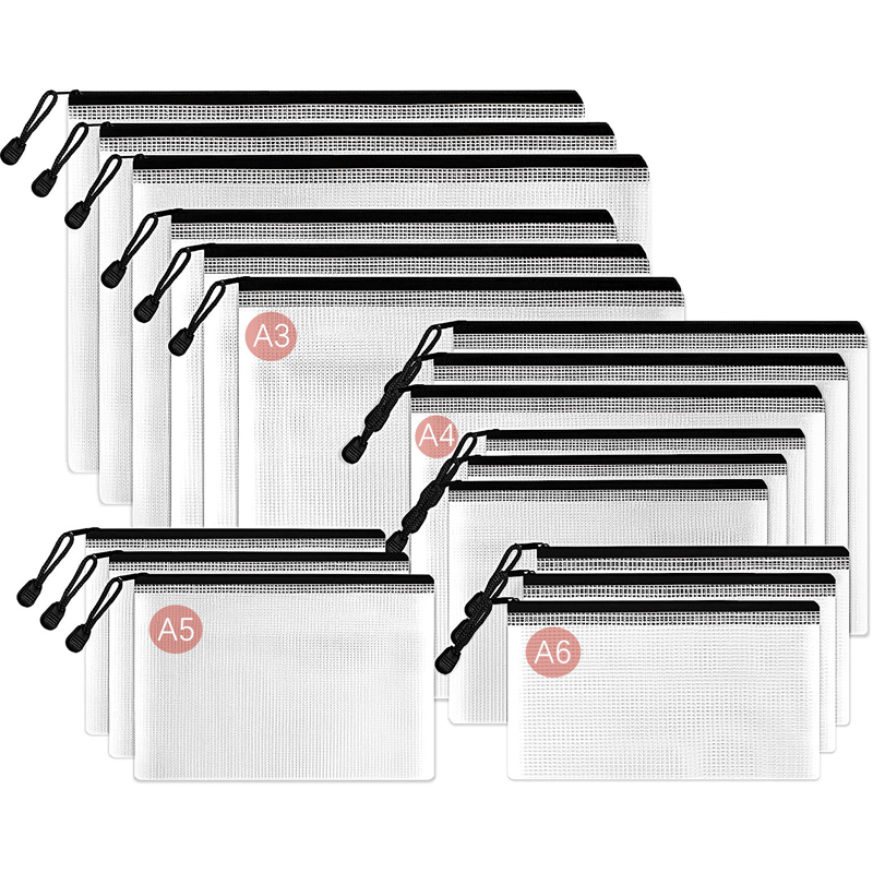 Mesh Zipper Storage Bags Docum - File Folder Hanging review and price