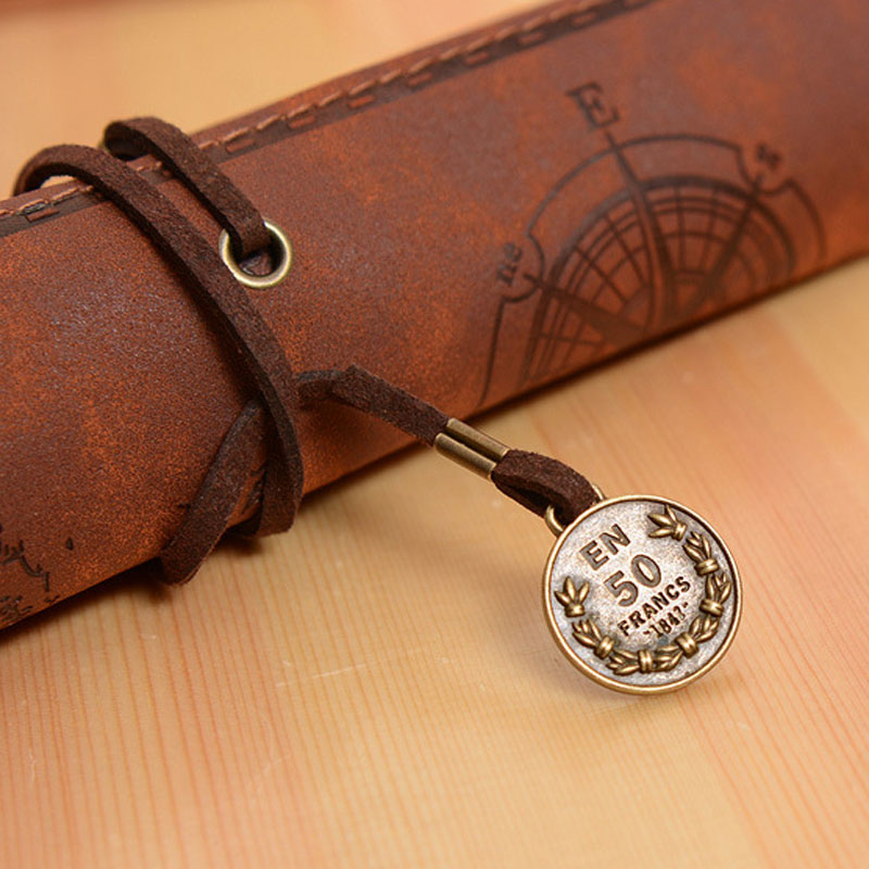 Vintage Retro Treasure Map Pen - Pen Pouch Roll review and price