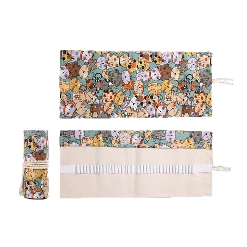 Creative Boys Girls Cute Cat R - Pen Pouch Roll review and price